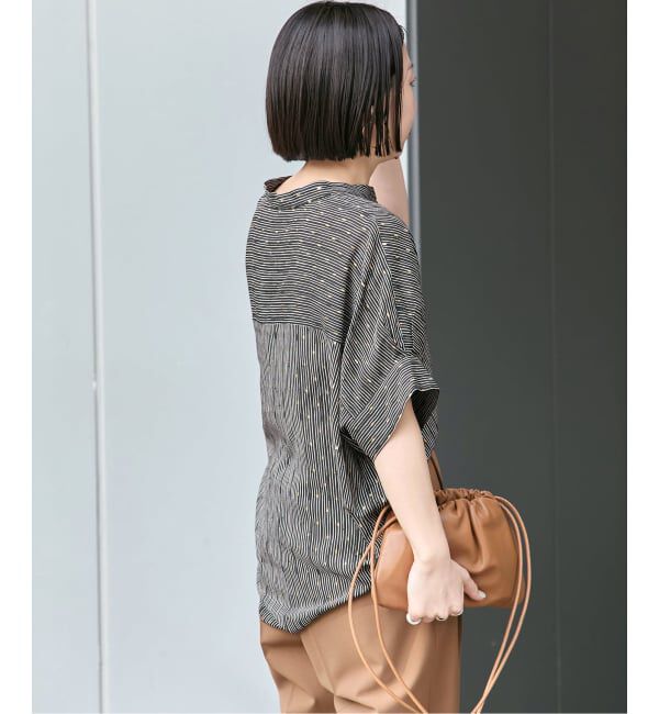 journal standard L'essage「DEVEAUX GOLDラメモノトーンシャツ」|シャツ・ブラウス|