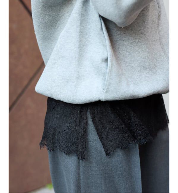 JOURNAL STANDARD「《追加3》レースヘム クルーネックシアーロングT」|Tシャツ・カットソー|