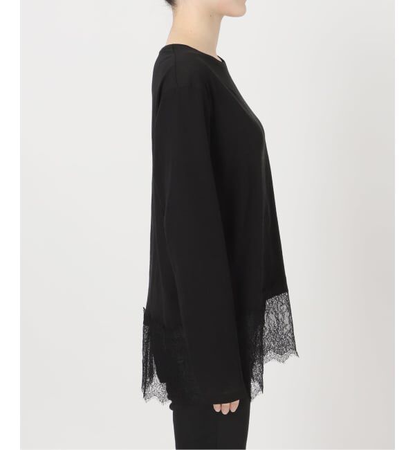 JOURNAL STANDARD「《追加3》レースヘム クルーネックシアーロングT」|Tシャツ・カットソー|