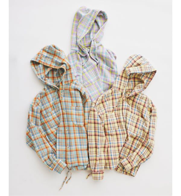 JOURNAL STANDARD relume「カラー アメリカンチェック フーディシャツ」|シャツ・ブラウス|