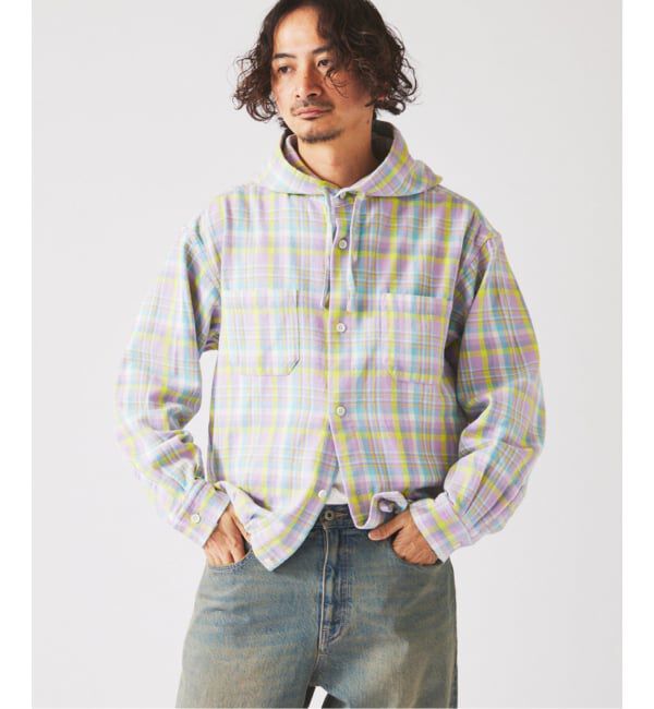 JOURNAL STANDARD relume「カラー アメリカンチェック フーディシャツ」|シャツ・ブラウス|