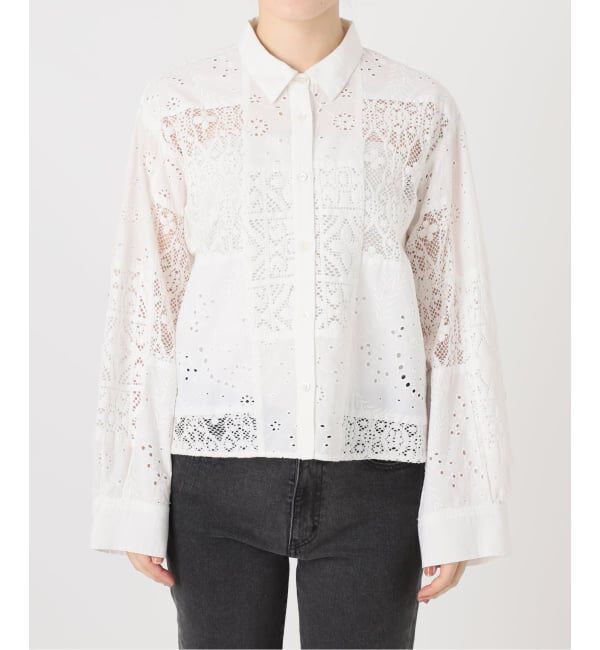 JOURNAL STANDARD relume「《追加》パッチワークレースショートシャツ」|シャツ・ブラウス|