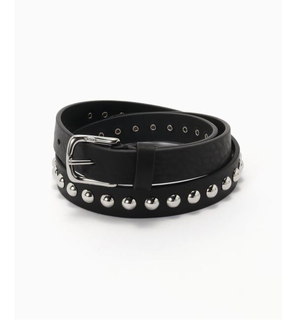 JOURNAL STANDARD「J&M DAVIDSON / ジェイ＆エム デヴィッドソン DOME RIVETS BELT 25MM」|ベルト|ブラック