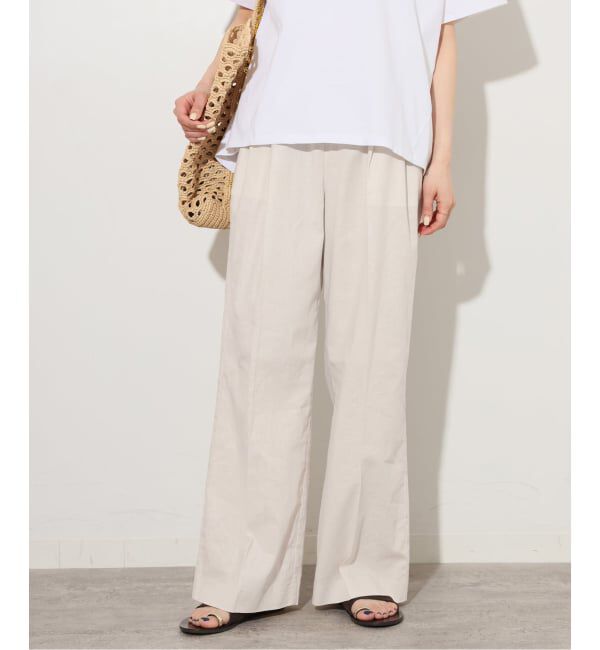 JOURNAL STANDARD relume「リネンコットンギャザータックパンツ」|その他|ナチュラル