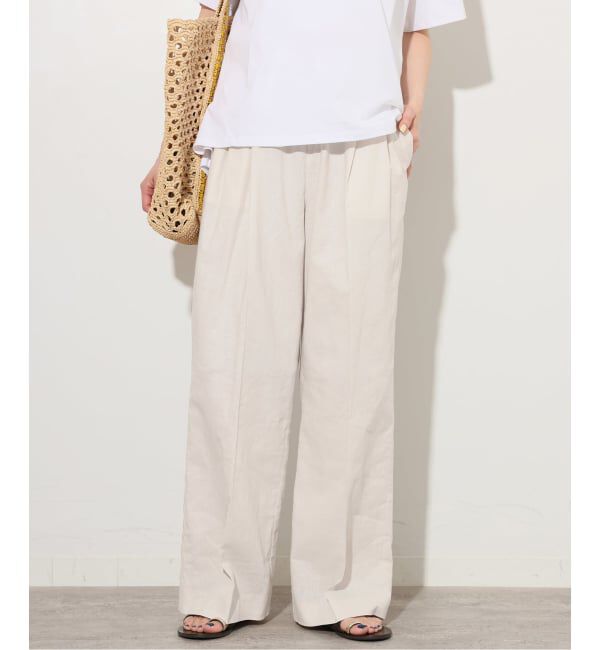 JOURNAL STANDARD relume「リネンコットンギャザータックパンツ」|その他|
