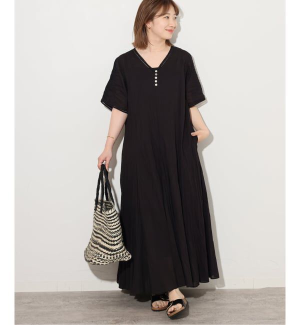 JOURNAL STANDARD relume「コットンボイルクリンクルマーメイドワンピース」|ワンピース|ブラック