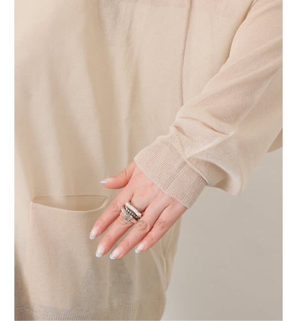 journal standard luxe「《予約》シアージャージー Vネックカーディガン」|カーディガン|