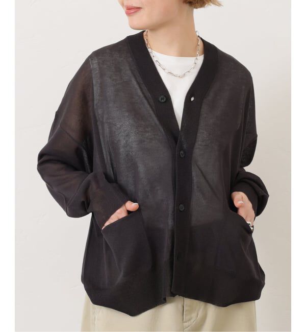 journal standard luxe「《予約》シアージャージー Vネックカーディガン」|カーディガン|