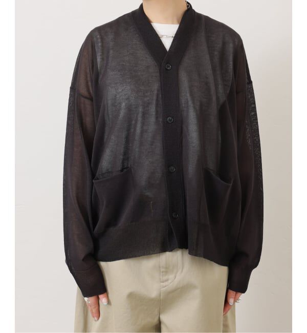 journal standard luxe「《予約》シアージャージー Vネックカーディガン」|カーディガン|