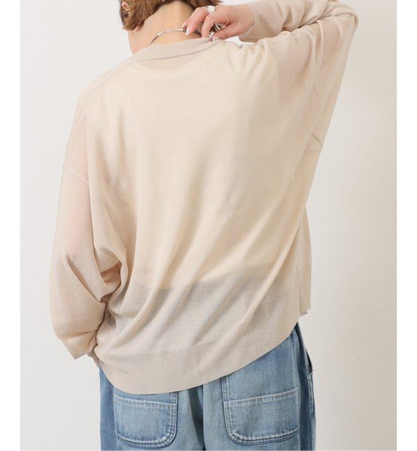 journal standard luxe「《予約》シアージャージー Vネックカーディガン」|カーディガン|