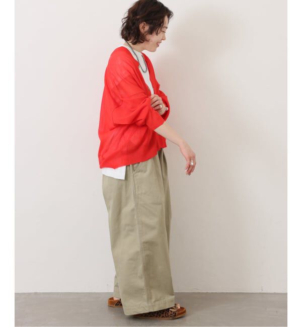 journal standard luxe「《予約》シアージャージー Vネックカーディガン」|カーディガン|