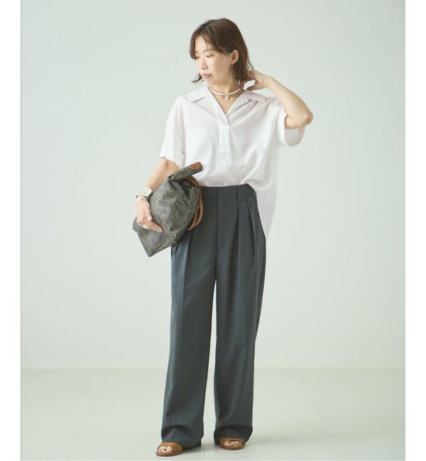 journal standard L'essage「《予約》The Loom/ザ ルーム  BACK TUCK SHIRT シャツ TL18UO-WH11」|シャツ・ブラウス|