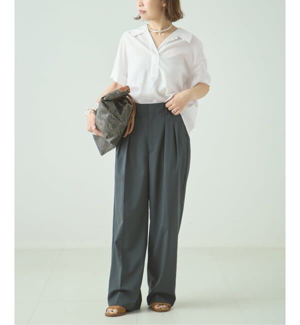journal standard L'essage「《予約》The Loom/ザ ルーム  BACK TUCK SHIRT シャツ TL18UO-WH11」|シャツ・ブラウス|