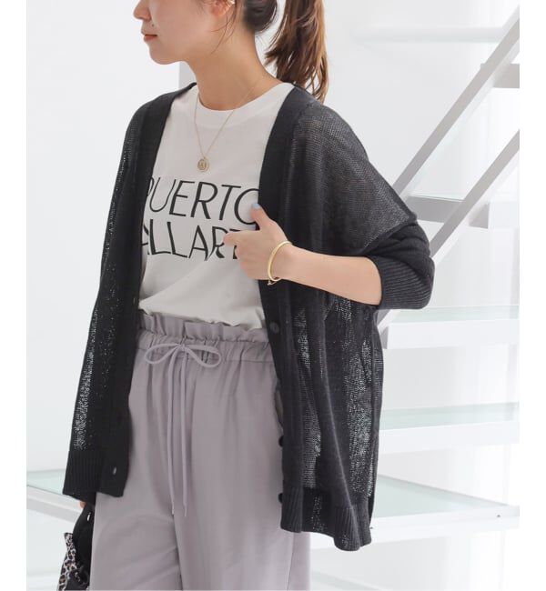 JOURNAL STANDARD relume「《追加2》PEリネンルーズVカーディガン」|カーディガン|