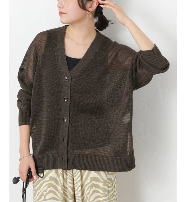JOURNAL STANDARD relume「《追加2》PEリネンルーズVカーディガン」|カーディガン|