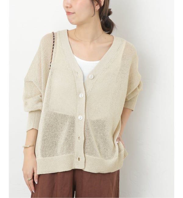 JOURNAL STANDARD relume「《追加2》PEリネンルーズVカーディガン」|カーディガン|