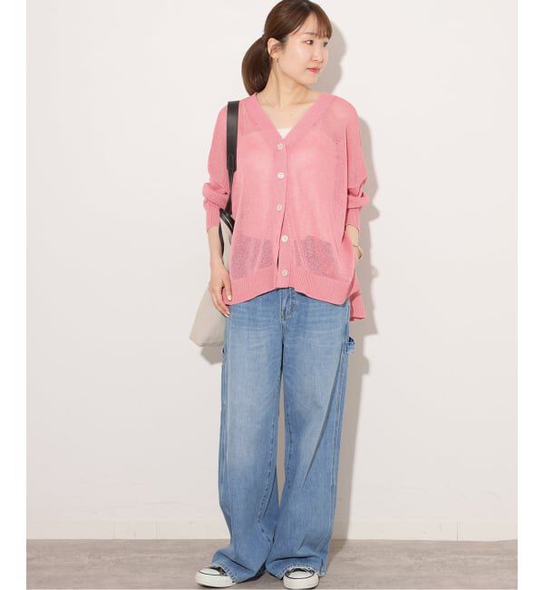 JOURNAL STANDARD relume「《追加2》PEリネンルーズVカーディガン」|カーディガン|