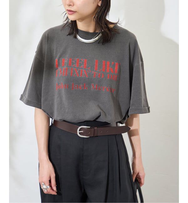 JOURNAL STANDARD「《予約》別注【J.J.Mercer / ジェイジェイマーサー】メランジTEE」|Tシャツ・カットソー|ブラック A