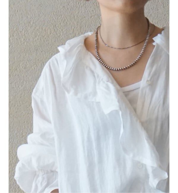 journal standard luxe「《追加予約》フレンチリネン フリルパフブラウス」|シャツ・ブラウス|