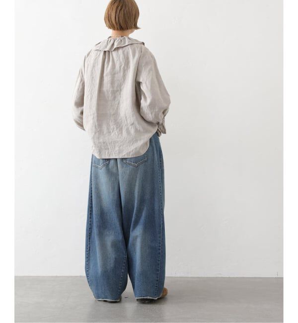 journal standard luxe「《追加予約》フレンチリネン フリルパフブラウス」|シャツ・ブラウス|