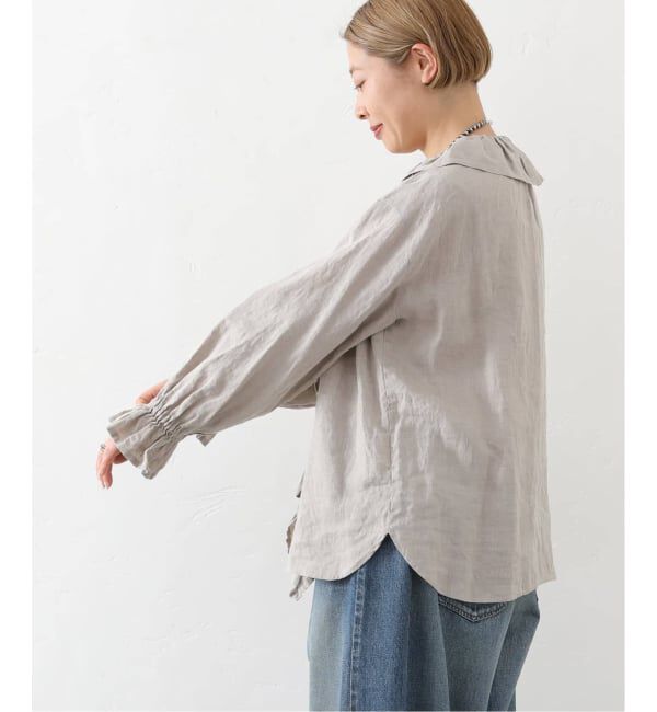 journal standard luxe「《追加予約》フレンチリネン フリルパフブラウス」|シャツ・ブラウス|