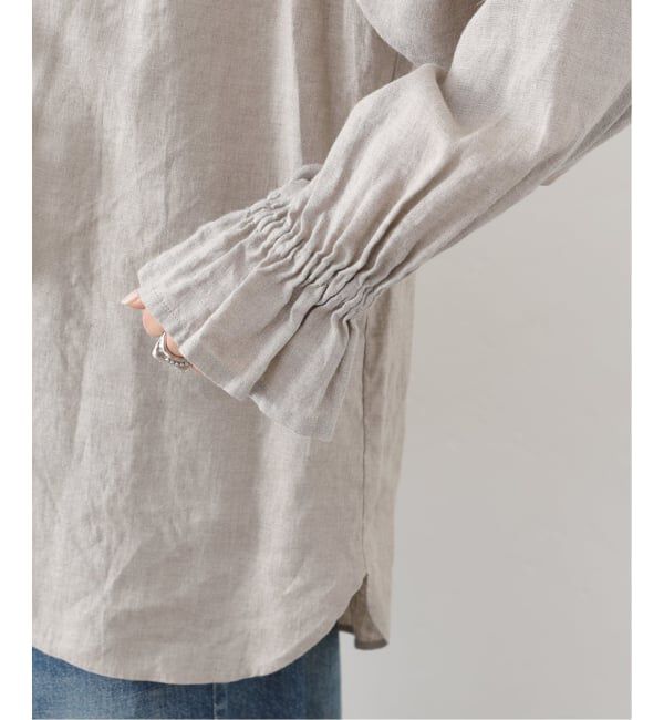 journal standard luxe「《追加予約》フレンチリネン フリルパフブラウス」|シャツ・ブラウス|