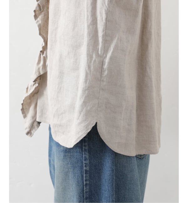 journal standard luxe「《追加予約》フレンチリネン フリルパフブラウス」|シャツ・ブラウス|