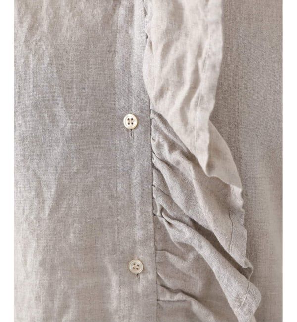 journal standard luxe「《追加予約》フレンチリネン フリルパフブラウス」|シャツ・ブラウス|