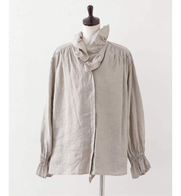 journal standard luxe「《追加予約》フレンチリネン フリルパフブラウス」|シャツ・ブラウス|