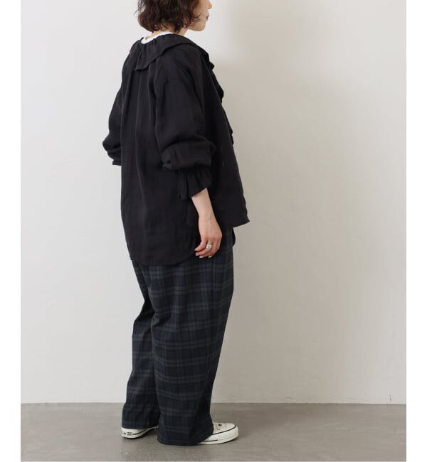 journal standard luxe「《追加予約》フレンチリネン フリルパフブラウス」|シャツ・ブラウス|