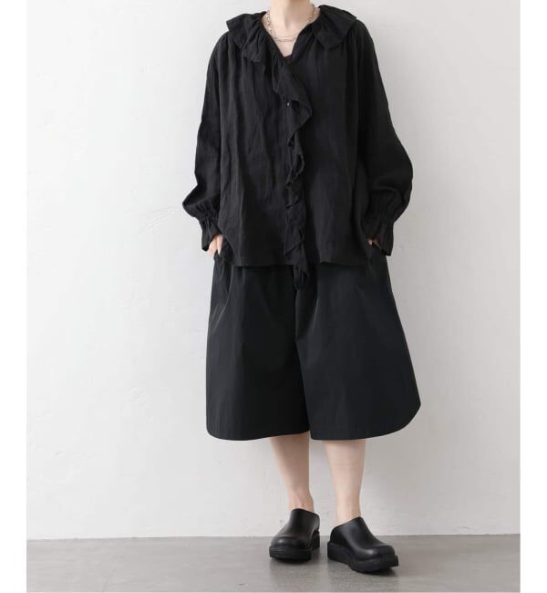 journal standard luxe「《追加予約》フレンチリネン フリルパフブラウス」|シャツ・ブラウス|
