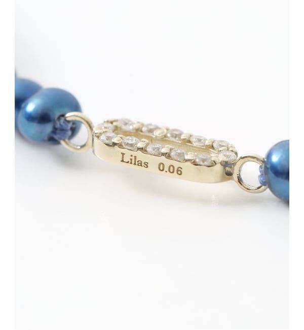 Lilas by Spick&Span「インディゴパール3mmサークルダイヤネックレス K10」|ネックレス|