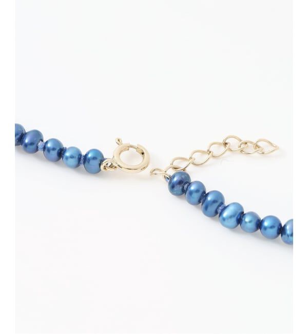 Lilas by Spick&Span「インディゴパール3mmサークルダイヤネックレス K10」|ネックレス|