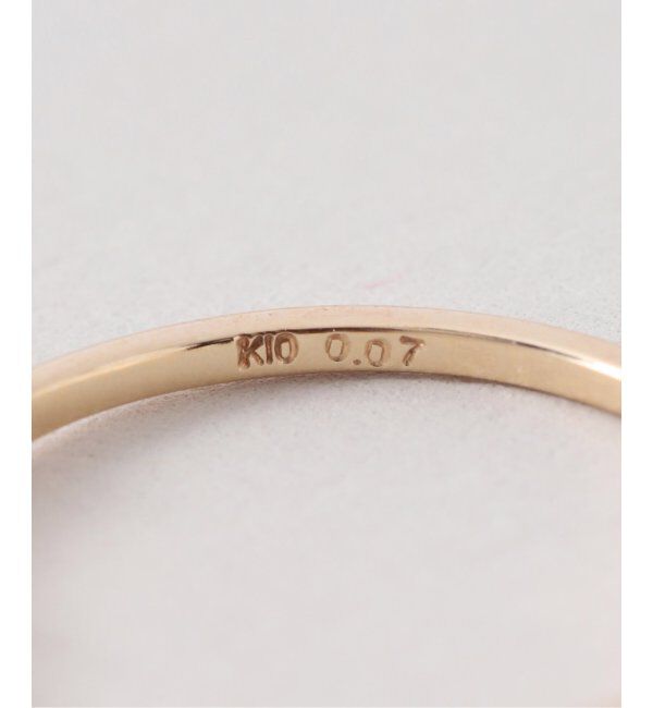 Lilas by Spick&Span「5ピースダイヤステーションピンキーリング K10」|リング|