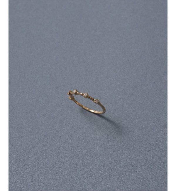 Lilas by Spick&Span「5ピースダイヤステーションピンキーリング K10」|リング|