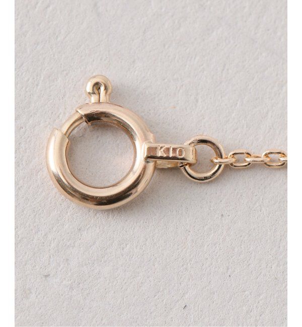 Lilas by Spick&Span「グリッターチェーン65cmネックレス K10」|ネックレス|