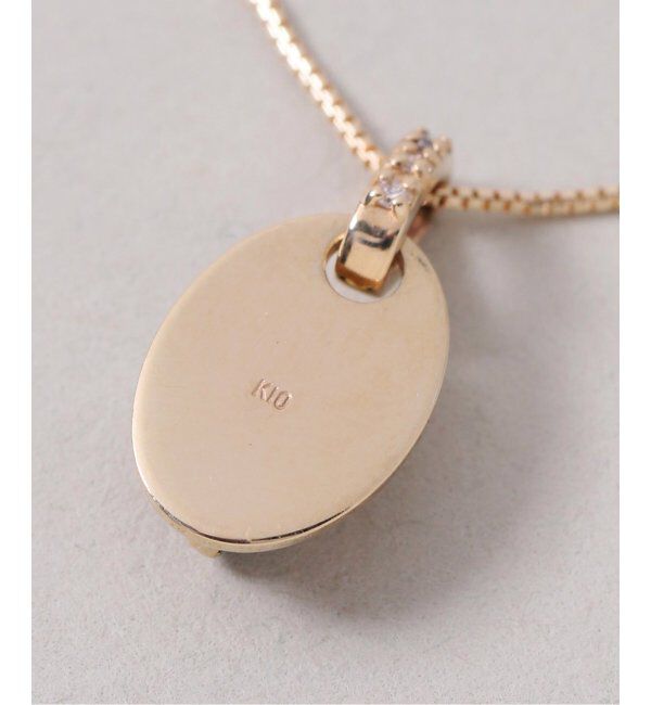 Lilas by Spick&Span「メレダイヤバチカンオニキス50cmネックレス K10」|ネックレス|