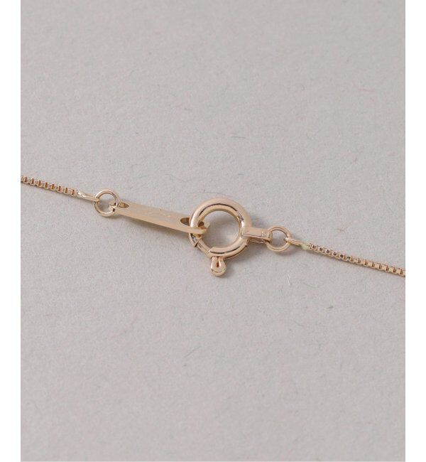 Lilas by Spick&Span「メレダイヤバチカンオニキス50cmネックレス K10」|ネックレス|