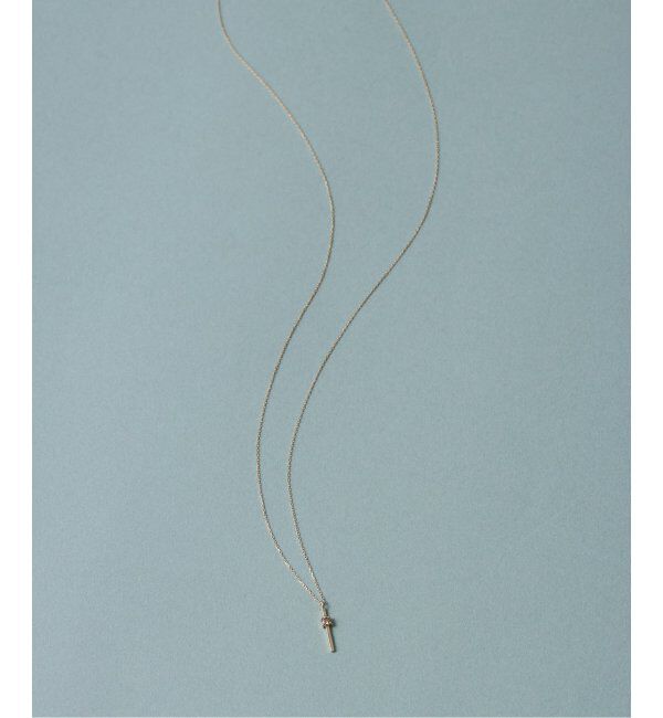 Lilas by Spick&Span「ブラウンH＆Cダイヤバー50cmネックレス K10」|ネックレス|