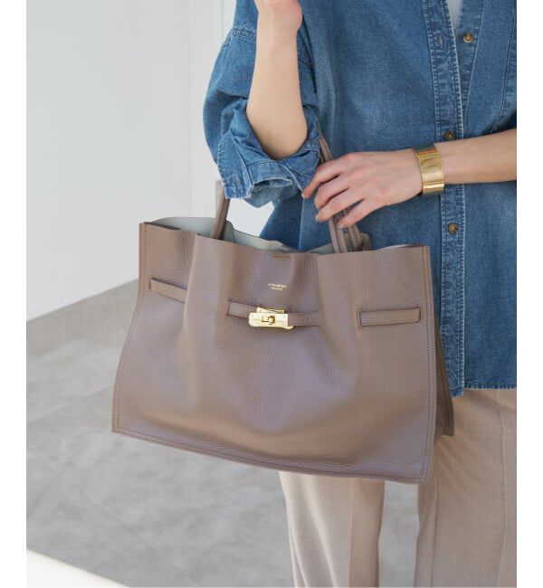 Spick and Span「《追加》VIOLAd&rsquo;ORO / ヴィオラドーロ イタリアンWフェイスレザートートバッグ L」|トートバッグ|