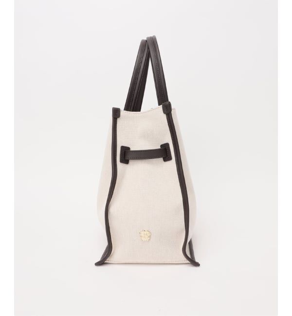 Spick and Span「VIOLAd&rsquo;ORO / ヴィオラドーロ キャンバス*レザートートバッグL*」|トートバッグ|