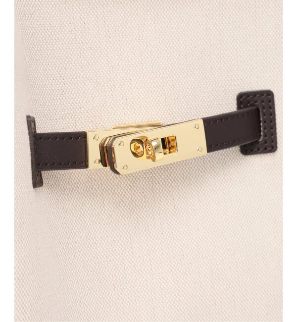 Spick and Span「VIOLAd&rsquo;ORO / ヴィオラドーロ キャンバス*レザートートバッグL*」|トートバッグ|