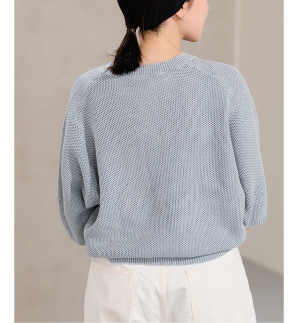 FRAMeWORK「ピグメントダイハーフスリーブニット」|ニット・セーター|