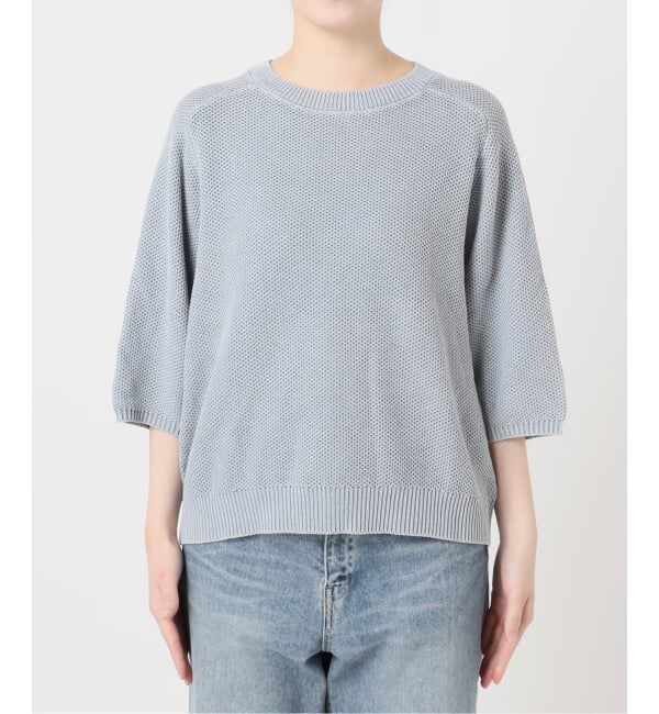 FRAMeWORK「ピグメントダイハーフスリーブニット」|ニット・セーター|