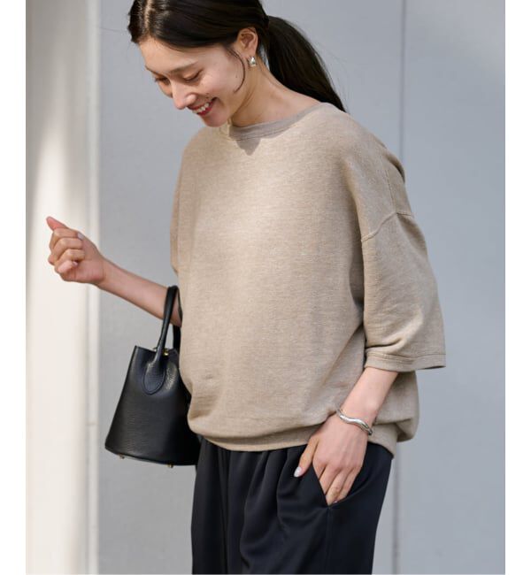 FRAMeWORK「≪WEB先行 / 追加≫LINEN TERRY LOOSEプルオーバー」|Tシャツ・カットソー|