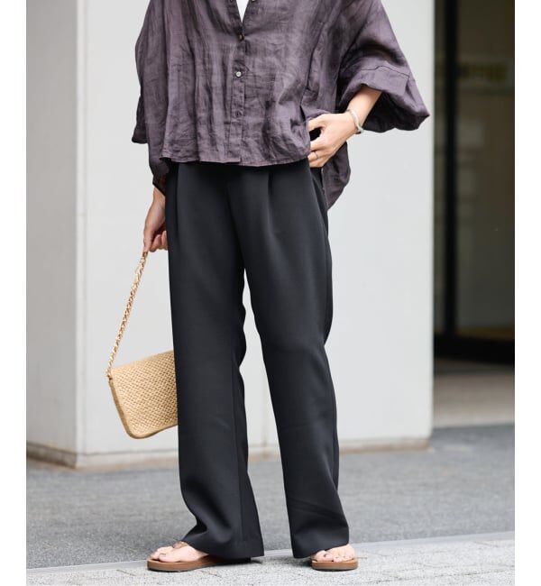 FRAMeWORK「≪洗える / 追加≫ライトダブルクロスイージースラックス2」|スラックス|