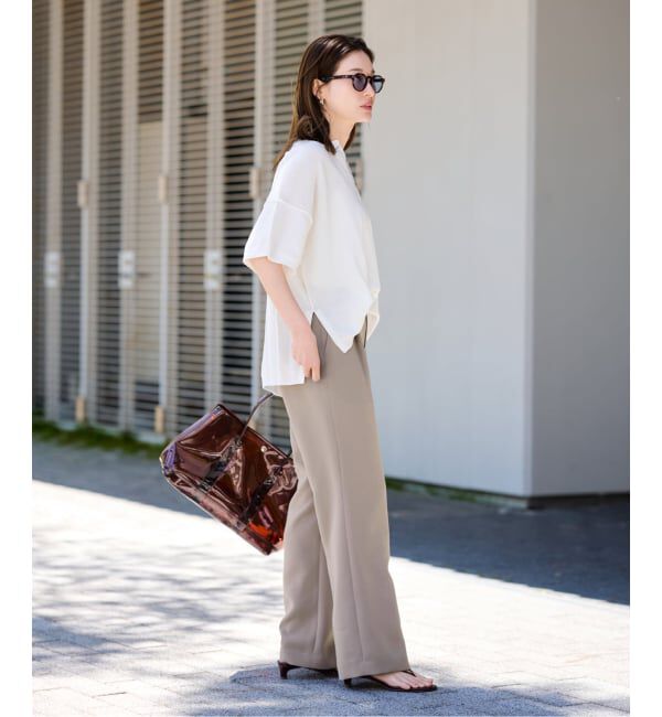 FRAMeWORK「≪洗える / 追加≫ライトダブルクロスイージースラックス2」|スラックス|