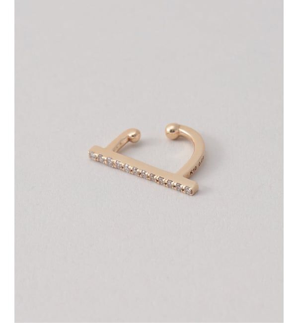 Lilas by Spick&Span「ダイヤバーイヤーカフ K10（片耳）」|イヤーカフ|