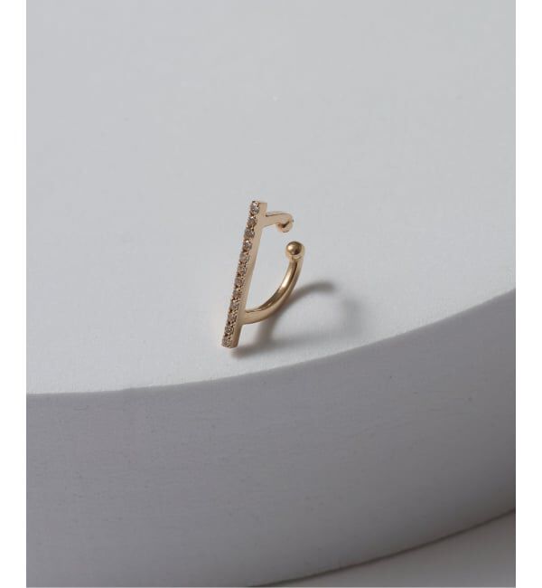 Lilas by Spick&Span「ダイヤバーイヤーカフ K10（片耳）」|イヤーカフ|