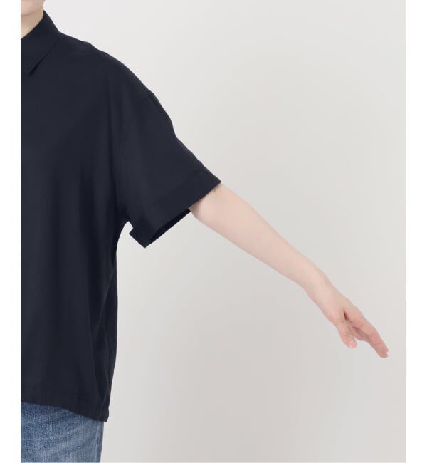 Spick and Span「リネンブレンドハーフスリーブヘムギャザーシャツ」|シャツ・ブラウス|